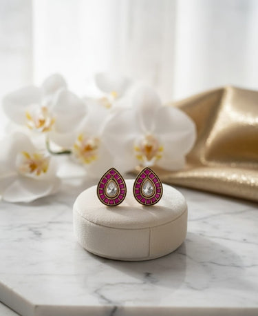Ruby Glow Earrings